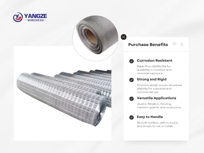 Stainless Steel Welded Mesh Roll