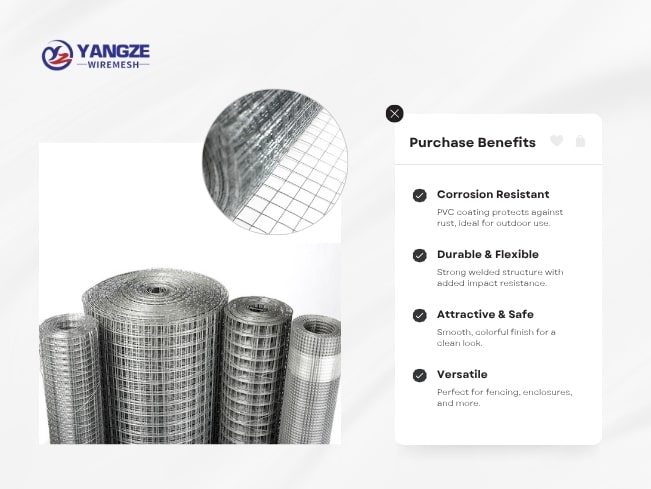 galvanised welded wire mesh roll