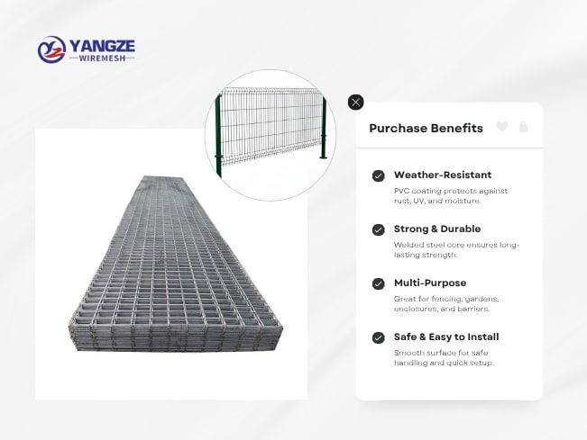 pvc coated welded wire mesh panels